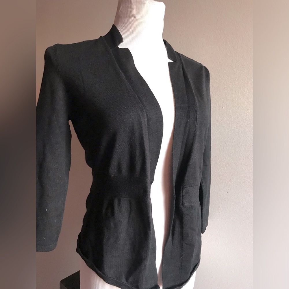 White House Black Market Elegant Black Blazer XS